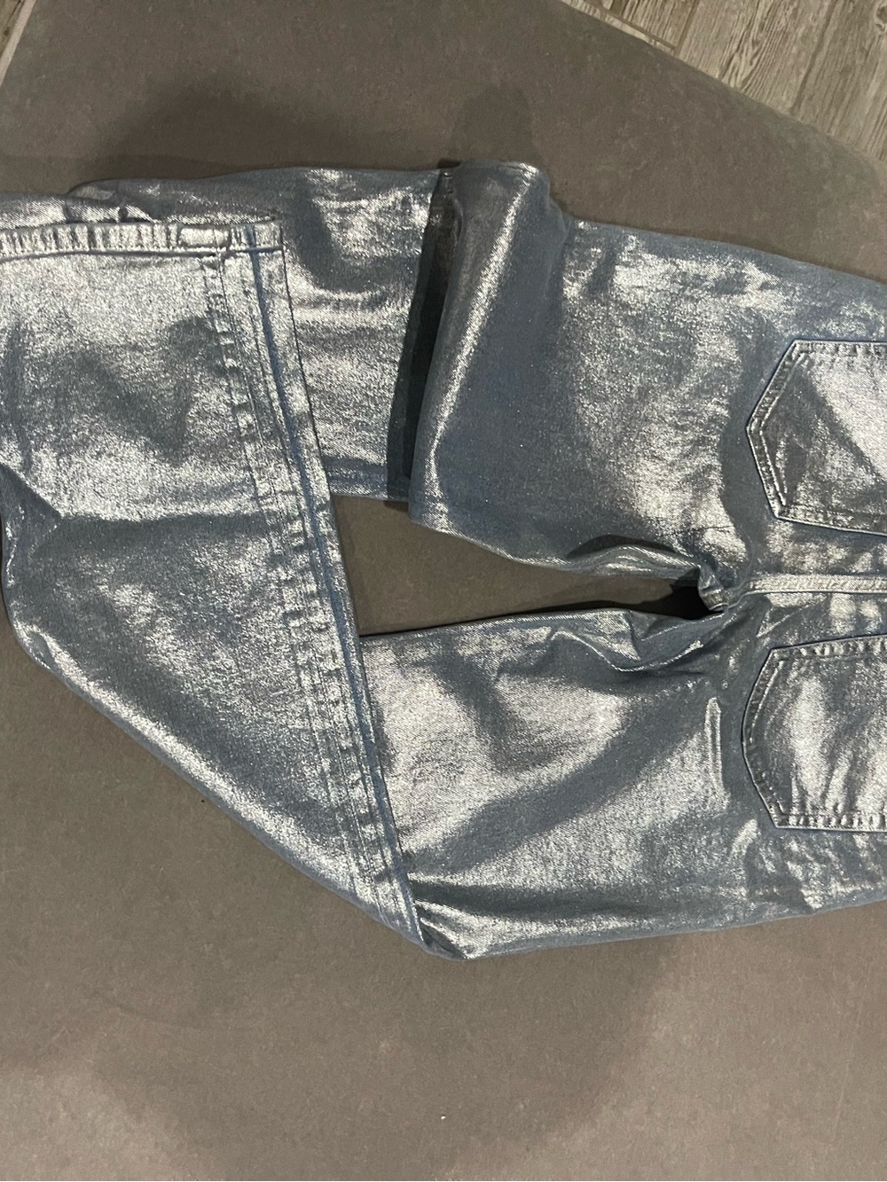 Summum Zoë Metallic Silver Jeans